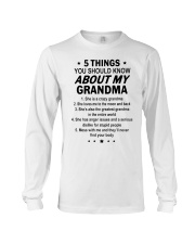 5 THINGS ABOUT MY GRANDMA Long Sleeve Tee tile