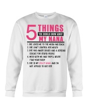 5 THINGS YOU SHOULD KNOW ABOUT MY GRANDMA Crewneck Sweatshirt tile