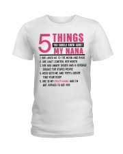 5 THINGS YOU SHOULD KNOW ABOUT MY GRANDMA Ladies T-Shirt tile