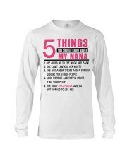 5 THINGS YOU SHOULD KNOW ABOUT MY GRANDMA Long Sleeve Tee tile