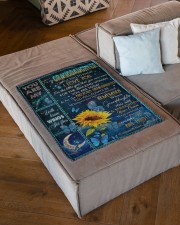YOU ARE MY SUNSHINE - GREAT GIFT FOR GRANDDAUGHTER Small Fleece Blanket - 30" x 40" aos-coral-fleece-blanket-30x40-lifestyle-front-03a