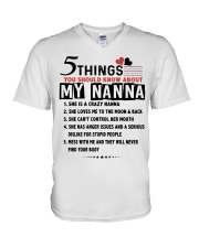 5 THINGS YOU SHOULD KNOW ABOUT MY NANNA V-Neck T-Shirt tile