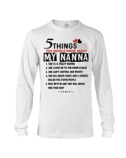 5 THINGS YOU SHOULD KNOW ABOUT MY NANNA Long Sleeve Tee tile