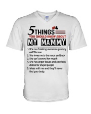 5 THINGS YOU SHOULD KNOW ABOUT MY MAMMY V-Neck T-Shirt tile