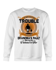 IF WE GET IN TROUBLE - LOVELY GIFT FOR GRANDSON Crewneck Sweatshirt tile