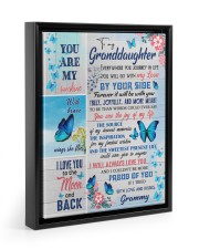 YOU ARE MY SUNSHINE - GRAMMY TO GRANDDAUGHTER Floating Framed Canvas Prints Black tile