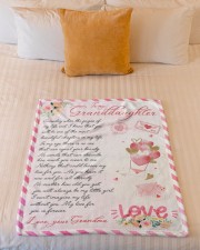 My Love For You Is Forever - Best Gift For Granddaughter Small Fleece Blanket - 30" x 40" aos-coral-fleece-blanket-30x40-lifestyle-front-04a