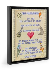 THE LIGHT OF MY SOUL - BEST GIFT FOR GRANDDAUGHTER Floating Framed Canvas Prints Black tile