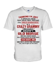 A SPOILED CHILD - SPECIAL GIFT FOR GRANDDAUGHTER V-Neck T-Shirt tile