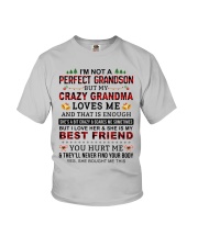 Crazy Grandma Loves Me - Best Gift For Grandson Youth T-Shirt front