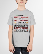 Crazy Grandma Loves Me - Best Gift For Grandson Youth T-Shirt garment-youth-tshirt-front-01