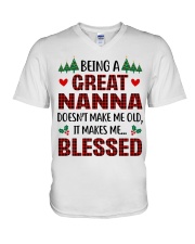 PERFECT GIFT FOR NANNA V-Neck T-Shirt tile