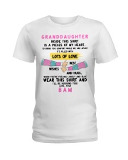 I'LL BE HUGGING YOU - BEST GIFT FOR GRANDDAUGHTER Ladies T-Shirt tile