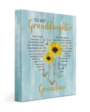I LOVE YOU - GRANDDAUGHTER GIFT WITH SUNFLOWER 11x14 Gallery Wrapped Canvas Prints front