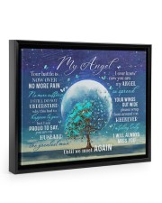 I WILL ALWAYS MISS YOU - LOVELY GIFT FOR HUSBAND Floating Framed Canvas Prints Black tile