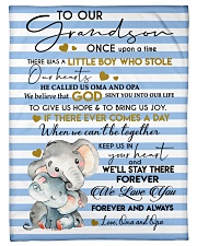 WE LOVE YOU - LOVELY GIFT FOR GRANDSON Small Fleece Blanket - 30" x 40" front