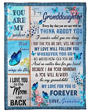 SAFE WELL AND HAPPY - GRANDMA TO GRANDDAUGHTER Small Fleece Blanket - 30" x 40" front