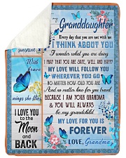 SAFE WELL AND HAPPY - GRANDMA TO GRANDDAUGHTER Sherpa Fleece Blanket tile