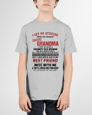 SHE IS MY BEST FRIEND - AMAZING GIFT FOR GRANDSON Youth T-Shirt garment-youth-tshirt-front-01