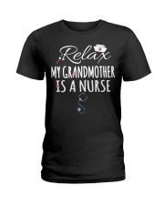 RELAX MY GRANDMOTHER IS A NURSE - FOR GRANDKIDS Ladies T-Shirt tile