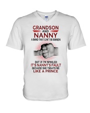 LIKE A PRINCE - LOVELY GIFT FOR GRANDSON V-Neck T-Shirt tile