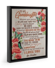 I BELIEVE IN YOU - GRANDMA TO GRANDDAUGHTER Floating Framed Canvas Prints Black tile