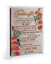 I BELIEVE IN YOU - GRANDMA TO GRANDDAUGHTER Floating Framed Canvas Prints White tile
