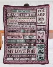 I LOVE YOU - BEST GIFT FOR GRANDDAUGHTER Large Sherpa Fleece Blanket - 60" x 80" aos-sherpa-fleece-blanket-60x80-lifestyle-front-23