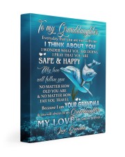 MY LOVE WILL FOLLOW YOU - GRANDMA TO GRANDDAUGHTER 11x14 Gallery Wrapped Canvas Prints front