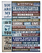 FOLLOW YOUR DREAMS - NANOO TO GRANDDAUGHTER Small Fleece Blanket - 30" x 40" front
