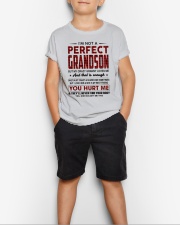 I'm Not A Perfect Grandson But My Crazy Granny Loves Me Youth T-Shirt lifestyle-youth-tshirt-front-1