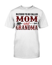 BLESSED TO BE CALLED MOM AND GRANDMA Premium Fit Mens Tee tile