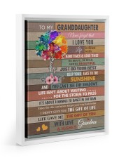 JUST DO YOUR BEST - AMAZING GIFT FOR GRANDDAUGHTER Floating Framed Canvas Prints White tile