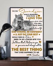 The Best Thing - Grandson Gift With Lion 11x17 Poster lifestyle-poster-2