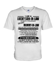 I AM A LUCKY SON-IN-LAW V-Neck T-Shirt tile