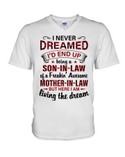 LIVING THE DREAM - BEST GIFT FOR SON-IN-LAW V-Neck T-Shirt tile