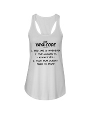 THE YAYA CODE - BEDTIME IS WHENEVER Ladies Flowy Tank tile