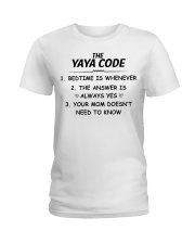 THE YAYA CODE - BEDTIME IS WHENEVER Ladies T-Shirt tile
