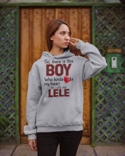 He Calls Me Lele - Perfect Gift For Grandma Hooded Sweatshirt apparel-hooded-sweatshirt-lifestyle-02