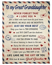 Life Gave Me The Gift Of You - Lovely Gift For Granddaughter Small Fleece Blanket - 30" x 40" front