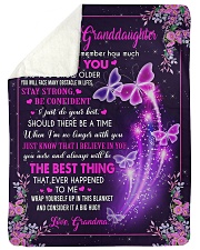 THE BEST THING - GRANDMA TO GRANDDAUGHTER Large Sherpa Fleece Blanket - 60" x 80" thumbnail