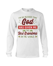 BEST GRANDMA IN THE WORLD - AMAZING GIFT FOR GRANDSON Long Sleeve Tee tile