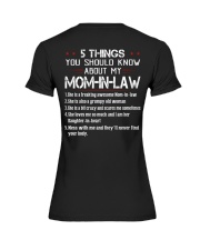5 THINGS YOU SHOULD KNOW ABOUT MY MOM-IN-LAW Premium Fit Ladies Tee tile