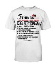 5 THINGS YOU SHOULD KNOW ABOUT MY GRANDMA Premium Fit Mens Tee tile