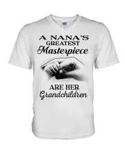 GREATEST MASTERPIECE - PERFECT GIFT FOR NANA V-Neck T-Shirt tile