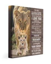 STRAIGHTEN YOUR CROWN-GRANDDAUGHTER GIFT WITH LION 11x14 Gallery Wrapped Canvas Prints front