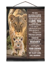 STRAIGHTEN YOUR CROWN-GRANDDAUGHTER GIFT WITH LION Hanging Canvas tile