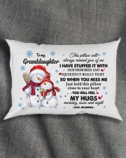 YOU WILL FEEL MY HUGS -BEST GIFT FOR GRANDDAUGHTER Rectangular Pillowcase aos-pillow-rectangle-front-lifestyle-1