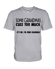 Some Grandmas Cuss Too Much V-Neck T-Shirt tile
