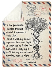 LOVELY BLANKET FOR YOUR GRANDSON FROM GRANDMA Sherpa Fleece Blanket tile